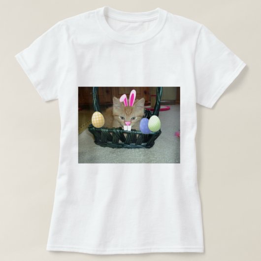T-shirt Tabby Kitten Orange de Pâques (Design devant)