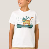 T-shirt Tabby Tabby Chat Cute (Devant)