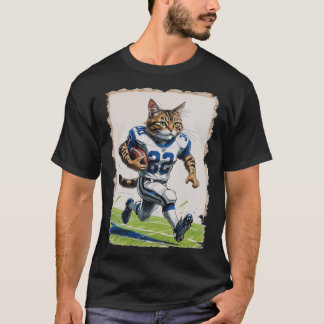T-shirt Tabby the Cat playing American Football!