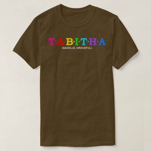 T-shirt Tabitha Gazelle gracieuse (Design devant)