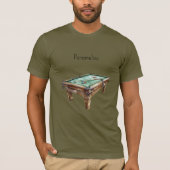 T-shirt Table de billard (Devant)