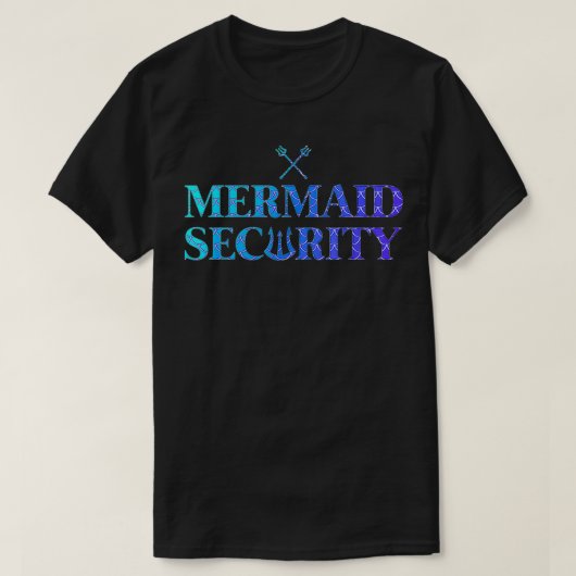 T-shirt Table de billard de sécurité Mermaid (Design devant)