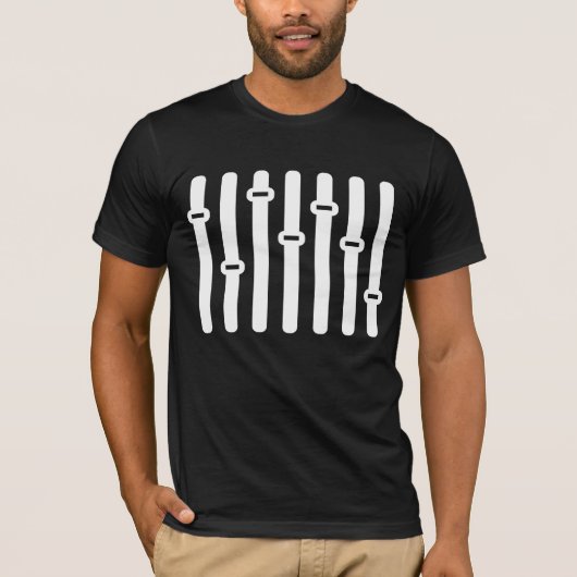 T-shirt Table de conception sonore de conception subtile n (Devant)