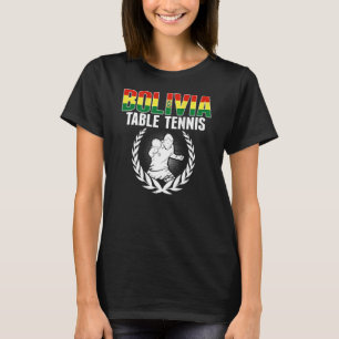 T-shirt Table Tennis Bolivie   Supporter de Ping Pong boli