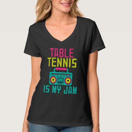 T-shirt Table Tennis is my Jam Table Tennis (Devant)