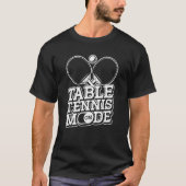 T-shirt Table Tennis Mode Sur Ping Pong Team Player Table (Devant)