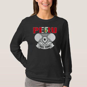 T-shirt Table Tennis Pérou Soutenir le thé de ping-pong