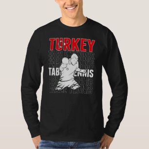 T-shirt Table Tennis Turquie Soutenir le Ping Pong Turc