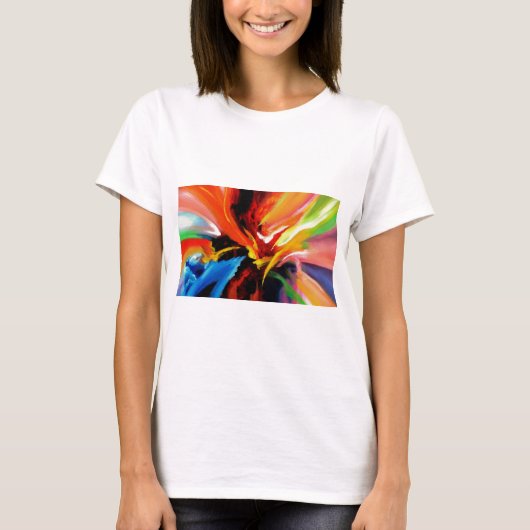 T-shirt Tableau Abstrait de Serdar Hizli (Devant)