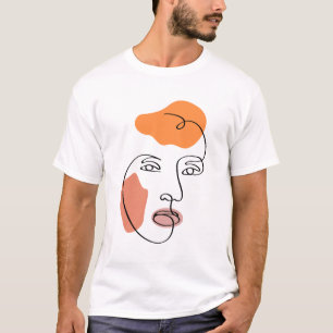 T-shirt Tableau Abstrait minimaliste