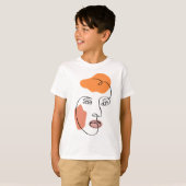 T-shirt Tableau Abstrait minimaliste (Devant entier)