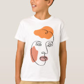 T-shirt Tableau Abstrait minimaliste (Devant)