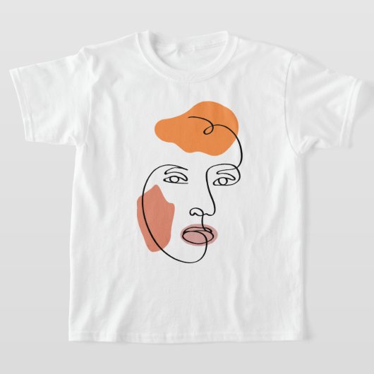 T-shirt Tableau Abstrait minimaliste (Poser)