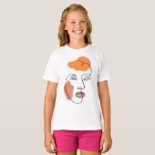 T-shirt Tableau Abstrait minimaliste (Devant entier)