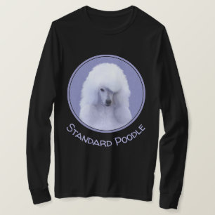 T-shirt Tableau blanc standard de caniche - Art original d