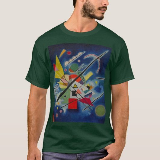 T-shirt Tableau bleu par Kandinsky Deep Forest (Devant)