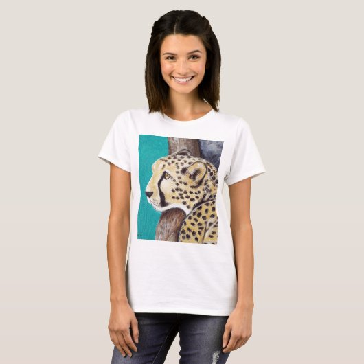 T-shirt Tableau Cheetah (Devant entier)