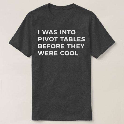 T-shirt Tableau croisé dynamique Feuille de calcul Excel C (Design devant)