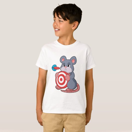 T-shirt Tableau de bord fléchettes de souris (Devant entier)