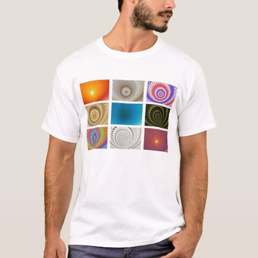 T-Shirt Tableau de Cercles (Devant)