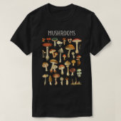 T-shirt Tableau de champignons vintage  (Design devant)