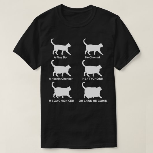 T-shirt Tableau de classification Chonk Chonk Charny Chonk (Design devant)