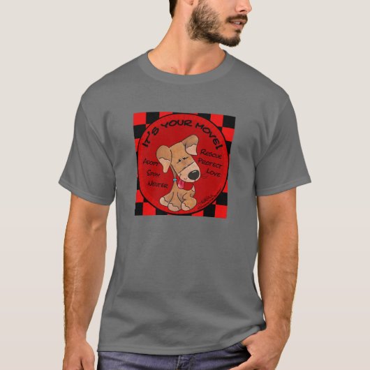 T-shirt Tableau de contrôle des chiens - Votre déplacement (Devant)