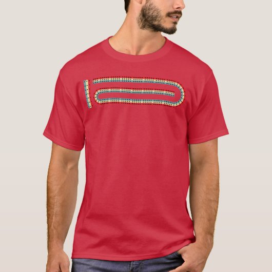 T-shirt Tableau de cribbage 3 rack famille Cribbage (Devant)