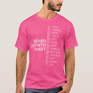 T-shirt Tableau de croissance de la barbe