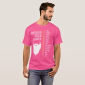 T-shirt Tableau de croissance de la longueur de la barbe (Devant entier)