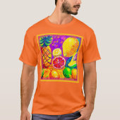 T-shirt Tableau De Fruits Savoureux. Commandez dès mainten (Devant)