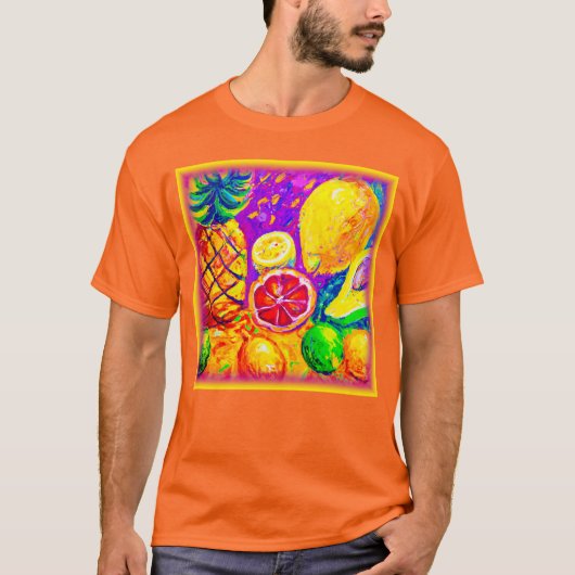 T-shirt Tableau De Fruits Savoureux. Commandez dès mainten (Devant)