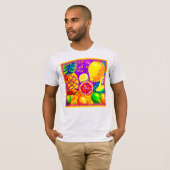 T-shirt Tableau De Fruits Savoureux. Commandez dès mainten (Devant entier)