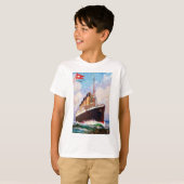 T-shirt Tableau de la ligne Titanic White Star (Devant entier)