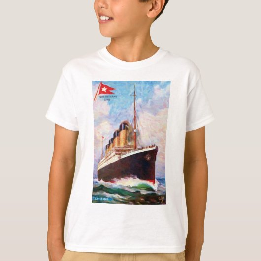 T-shirt Tableau de la ligne Titanic White Star (Devant)