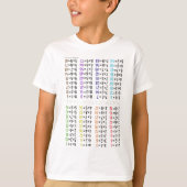 T-shirt Tableau de multiplication (Devant)