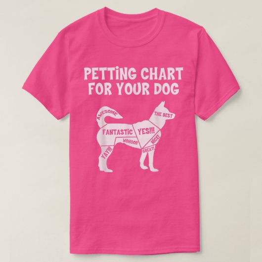 T-shirt Tableau De Paramètre Pour Le Propriétaire De Chien (Design devant)