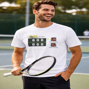 T-shirt Tableau de score de tennis personnalisé