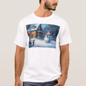 T-shirt Tableau de Snowman (Devant)