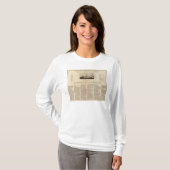 T-shirt Tableau des chaînes de montagne (Devant entier)