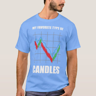 T-shirt Tableau des chandeliers Stocks de jour