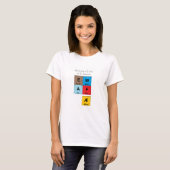 T-shirt Tableau des éléments d'Aristote (Devant entier)