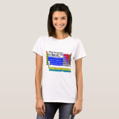 T-shirt Tableau des éléments périodique (Devant entier)