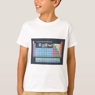 T-shirt Tableau des éléments périodique