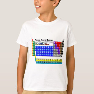 T-shirt Tableau des éléments périodique