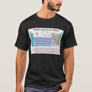 T-shirt Tableau des éléments périodique entièrement mi