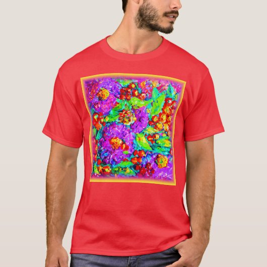 T-shirt Tableau Des Fleurs De Printemps. Commandez dès mai (Devant)