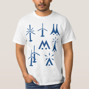 T-shirt Tableau des symboles aéronautiques Drone pilote