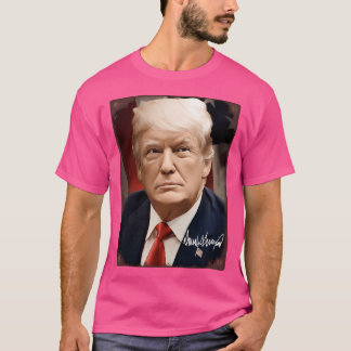 T-shirt Tableau du président Donald Trump - Vintage Rustiq