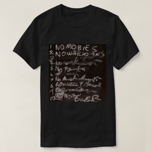 T-shirt Tableau noir des livres noirs (Design devant)